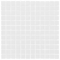 Tegelsample: The Mosaic Factory Barcelona vierkante mozaïek tegels 30x30 wit mat