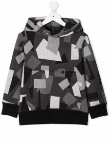 Stella McCartney Kids hoodie à motif camouflage - Gris