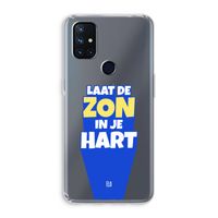 Laat de zon in je hart: OnePlus Nord N10 5G Transparant Hoesje