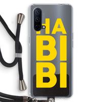 Habibi Blue: OnePlus Nord CE 5G Transparant Hoesje met koord
