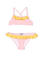 Il Gufo bikini à bretelles croisées à volants - Rose