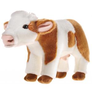 Pluche knuffel koe - boerderijdieren - 27 cm - knuffel cadeau