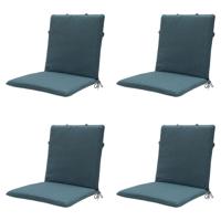 Stapelstoelkussen zeeblauw eco nature buitenafwerking 97x49 (4 stuks) Madison - Madison