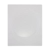 Wandlamp inbouw Gips &apos;Marloes&apos; stuc lamp GU10 wit groot modern 350mm
