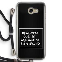 Schotelvod: Samsung Galaxy A5 (2017) Transparant Hoesje met koord