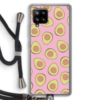 Dancing avocados: Samsung Galaxy A42 5G Transparant Hoesje met koord