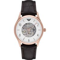 Emporio Armani Heren AR1920 bruin lederen handopwindbaar modehorloge