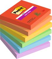 Memoblok post-it 654 super sticky 76x76mm playful | 12 stuks