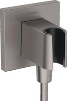 Hansgrohe FixFit Porter E Wandhouder Brushed Black Chrome