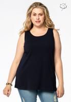 Yoek Top relax fit | Blauw | Maat 50/52