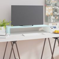 Tv-meubel/monitorverhoger 80x30x13 cm glas groen