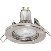 LEDVANCE SET X3 RECESS DOWNLIGHT GU10 LED-inbouwlamp voor badkamer 4.5 W IP20 Nikkel