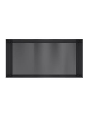 Hotbath &MORE Inbouwnis 30x60x10cm frameless Geborsteld Zwart PVD
