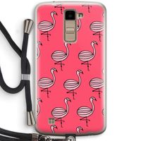 Flamingo: LG K10 (2016) Transparant Hoesje met koord