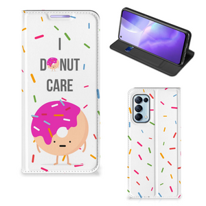 OPPO Find X3 Lite Flip Style Cover Donut Roze