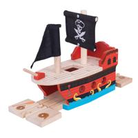 Bigjigs Houten Rails Piratenschip - thumbnail