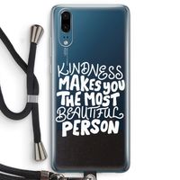 The prettiest: Huawei P20 Transparant Hoesje met koord