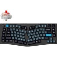 Keychron q10 pro-m1, toetsenbord (carbon, us lay-out, k pro red, alice 75%, rgb leds, ksa double-shot pbt, hot swap, bluetooth 5.1, knob)