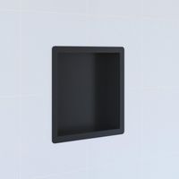 Saniclass Hide luxe inbouwnis - 30x30x10cm - met flens - zwart mat sw373537 - thumbnail