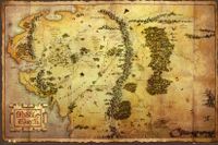 The Hobbit Map Poster 91.5x61cm - thumbnail
