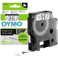 DYMO 45013 Labeltape Polyester Tapekleur: Wit Tekstkleur: Zwart 12 mm 7 m