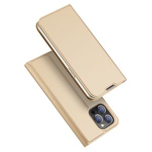 Dux Ducis - Slim bookcase hoes - iPhone 14 Pro - Goud