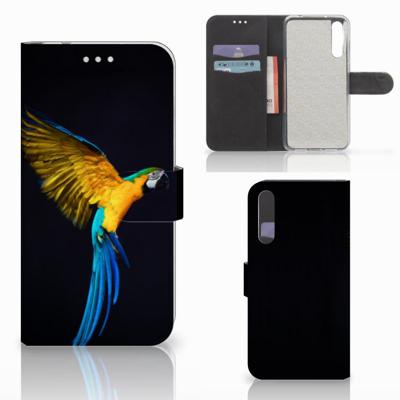Huawei P20 Pro | Telefoonhoesje | Met pasjeshouder | Papegaai