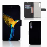 Huawei P20 Pro | Telefoonhoesje | Met pasjeshouder | Papegaai