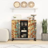 Dressoir met 2 deuren 90x33x75 cm massief gerecycled hout
