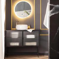 Badkamerspiegel rond &apos;Caicos&apos; led touch 25W 60 cm