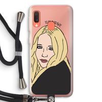 Mary Kate: Samsung Galaxy A20e Transparant Hoesje met koord
