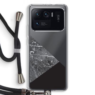 Combinatie marmer: Xiaomi Mi 11 Ultra Transparant Hoesje met koord