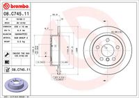 Remschijf BREMBO, Remschijftype: Massief, u.a. für Mini