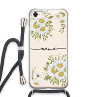 Daisies: iPhone 7 Transparant Hoesje met koord