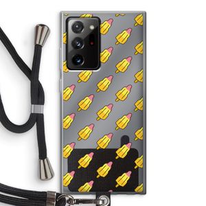 Waterijsjes: Samsung Galaxy Note 20 Ultra / Note 20 Ultra 5G Transparant Hoesje met koord