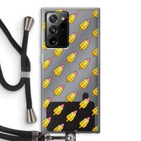 Waterijsjes: Samsung Galaxy Note 20 Ultra / Note 20 Ultra 5G Transparant Hoesje met koord