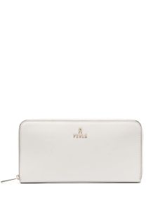 Furla extra-large Camelia zipped leather wallet - Blanc