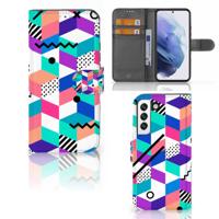 Samsung Galaxy S22 | Book Case | Blokken Kleurrijk