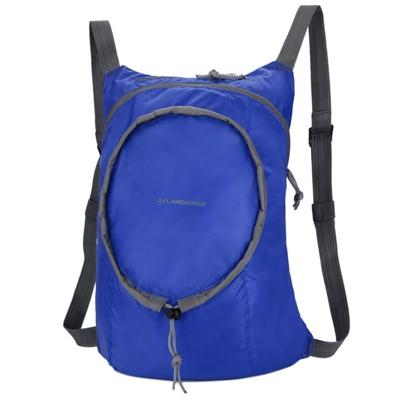 Nylon waterdichte opvouwbare rugzak vrouwen mannen reizen Portable comfort lichtgewicht opslag vouwen tas (blauw)