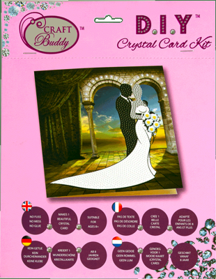 Brandunit Diamond painting - kaart met bruidspaar