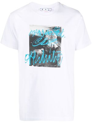 Off-White t-shirt à imprimé graphique - Blanc