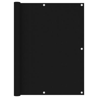 VidaXL Balkonscherm 120x600 cm oxford stof zwart
