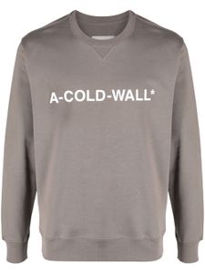 A-COLD-WALL* sweat à logo imprimé - Gris