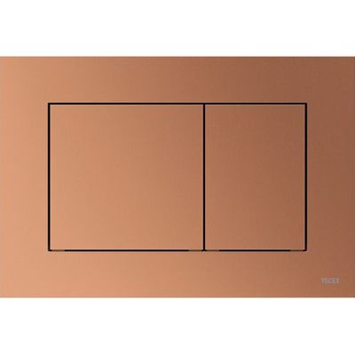 Bedieningsplaat TECE Loop Met Duospoeltechniek Kunststof Geborsteld Rood Brons TECE