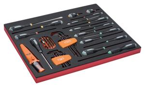 Bahco Foaminlay Fit&Go 3/3 met schroevendraaiers | inbussleutels en bits - 51-delig - FF1A21