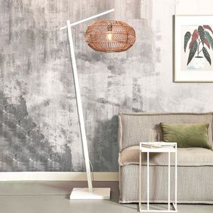 GOOD&MOJO Vloerlamp Madeira Bamboe en rotan, 176cm