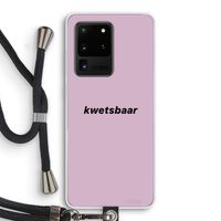 kwetsbaar: Samsung Galaxy S20 Ultra Transparant Hoesje met koord