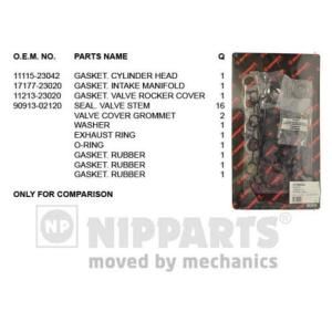 Nipparts Cilinderkop pakking set/kopset J1246033