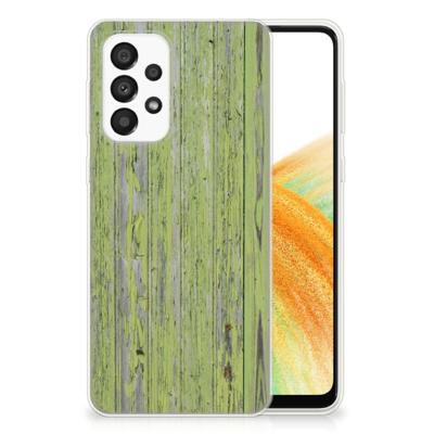 Samsung Galaxy A33 5G | Bumper Hoesje | Green Wood