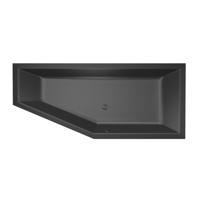 Xenz Society Hoekbad - 180x80x48 - afvoer Midden - Rechts - Compact - acryl - ebony 6963-29 Xenz Society Hoekbad - 180x80x48 - afvoer Midden - Rechts - Compact - acryl - ebony 6963-29